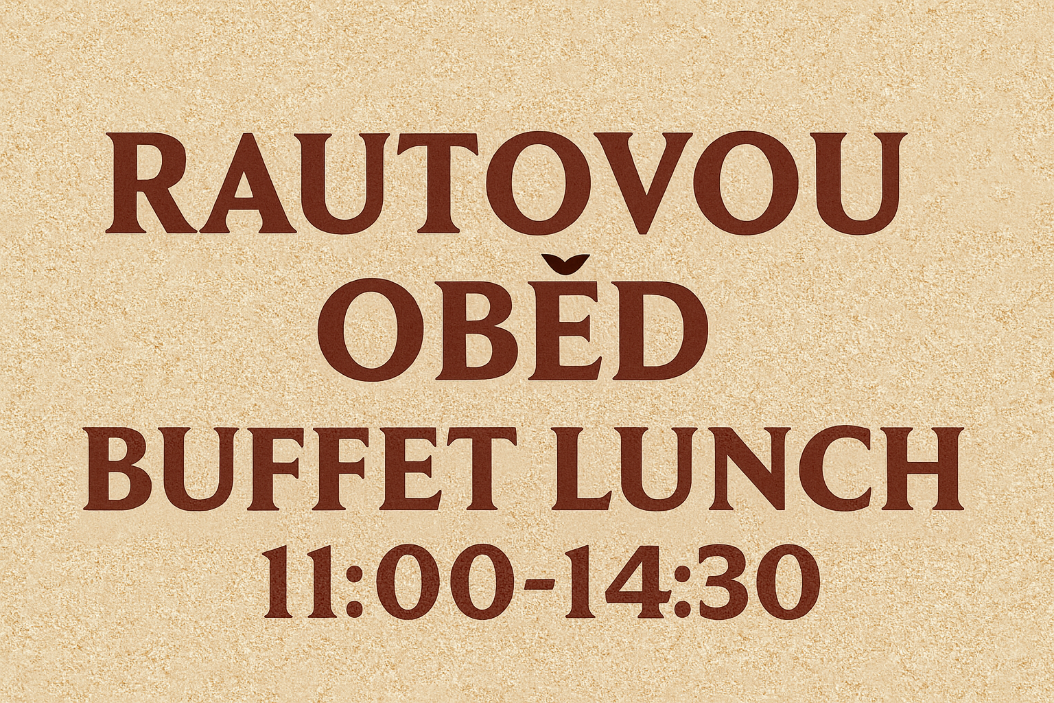 Bufet je otevřen!